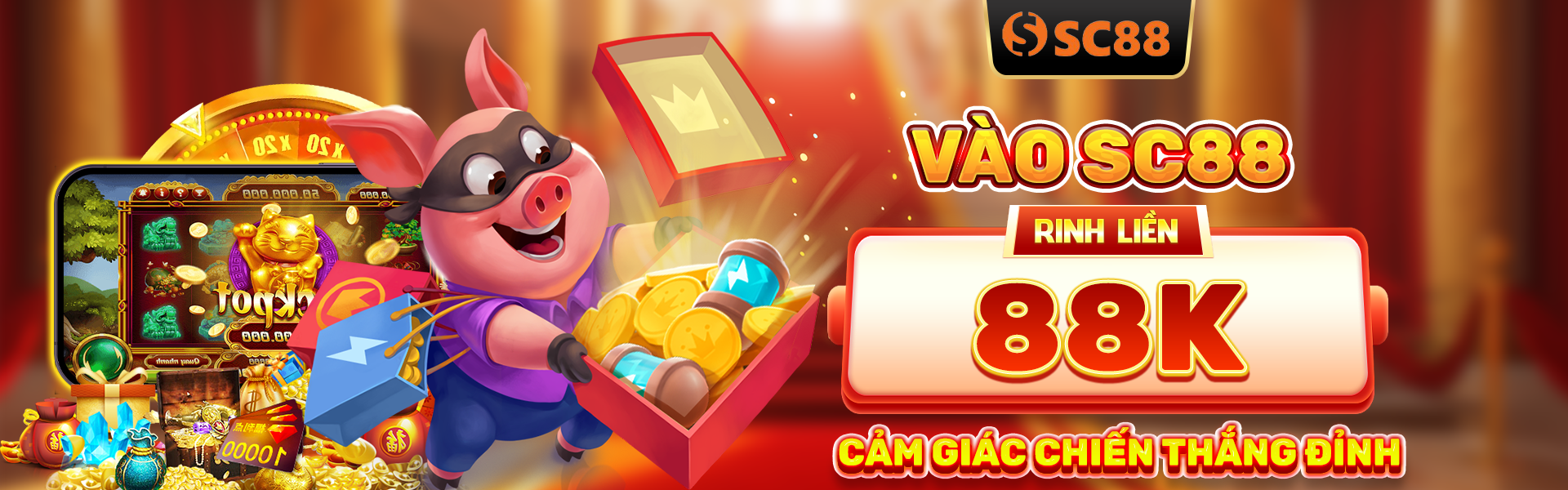 Banner - vào sc88 rinh liền 88k